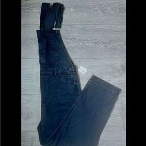 NWT Free People Ziggy Black Denim Overalls
